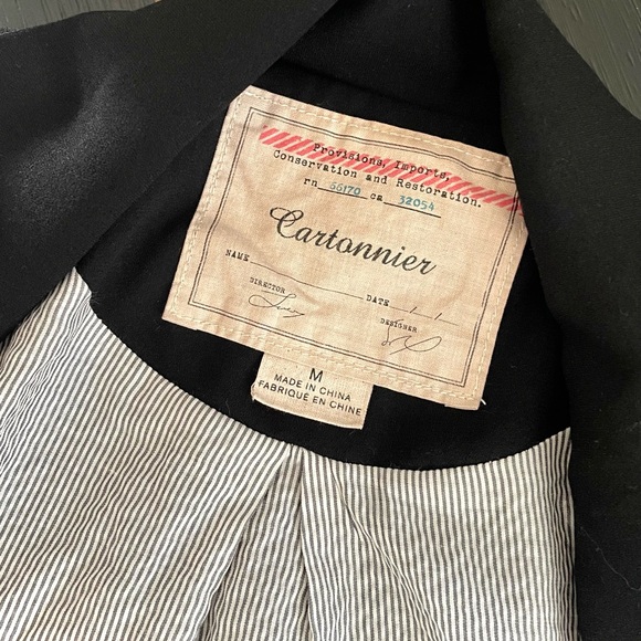 Cartonnier Women’s Blazer, Size Medium, Black - Picture 3 of 6